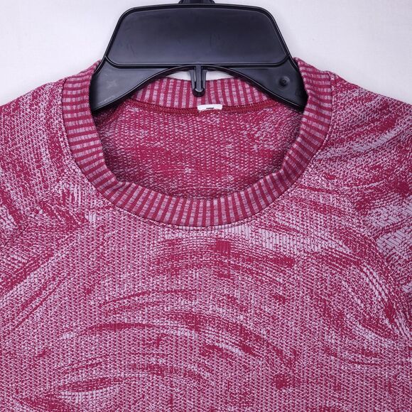Lululemon Rest Less Pullover 6 Red Marble Swirl Stratum Overlay - Picture 2 of 10